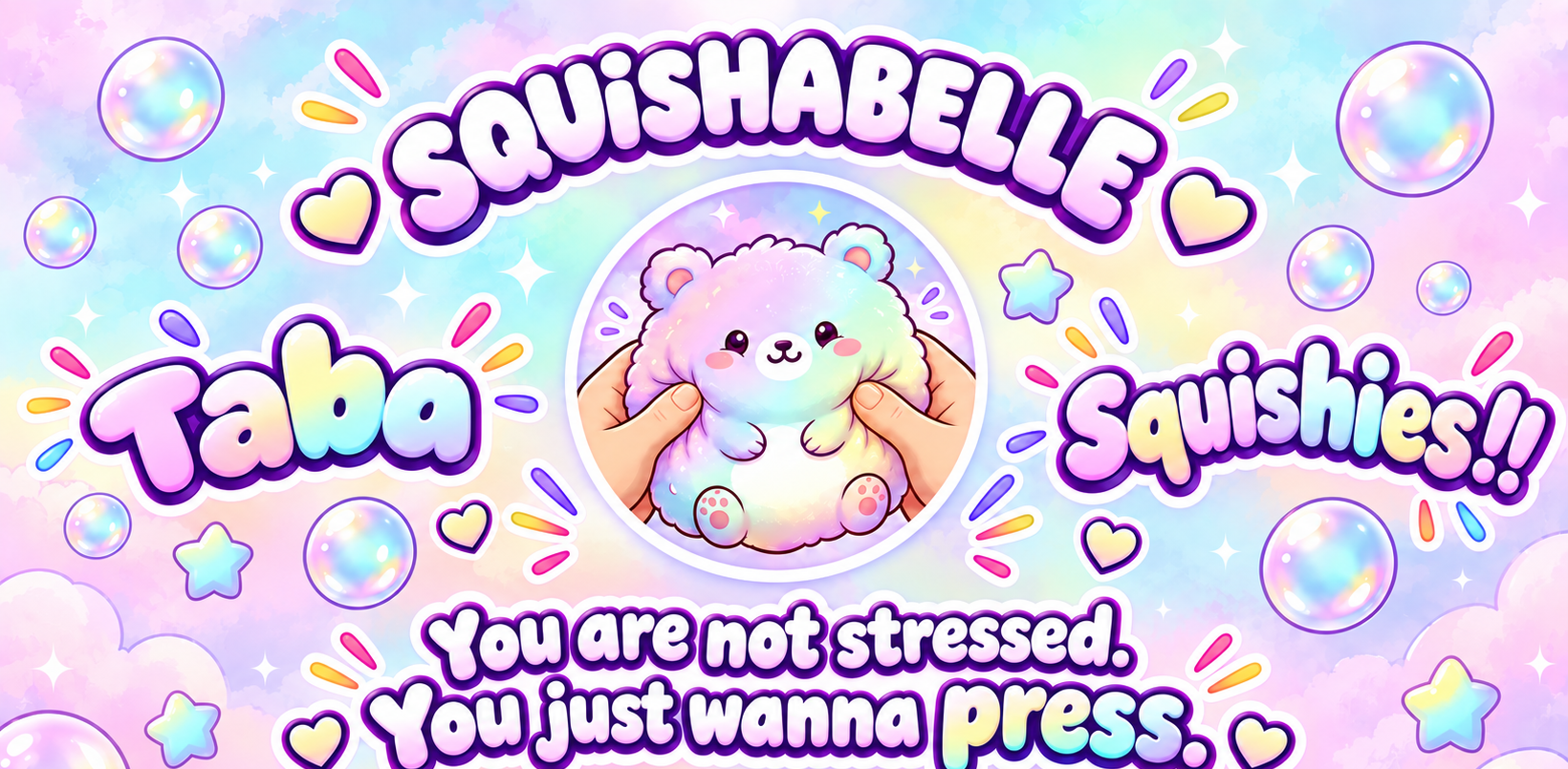 Squishabelle Taba Squishies banner